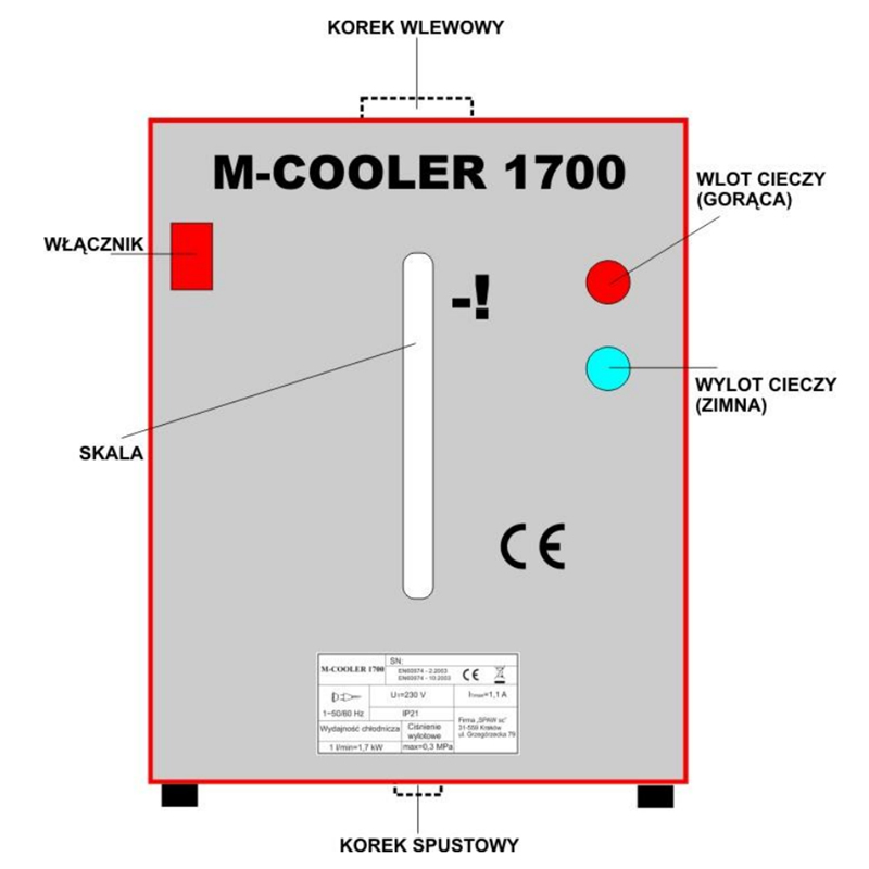 budowa chłodnicy magnum m-cooler 1700